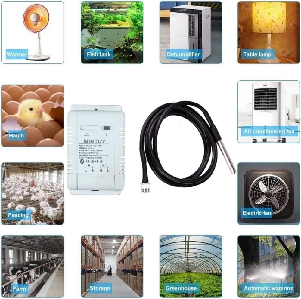 MHCOZY Zigbee Temperature Sensor Controller with Waterproof Probe,Tuya - image 7
