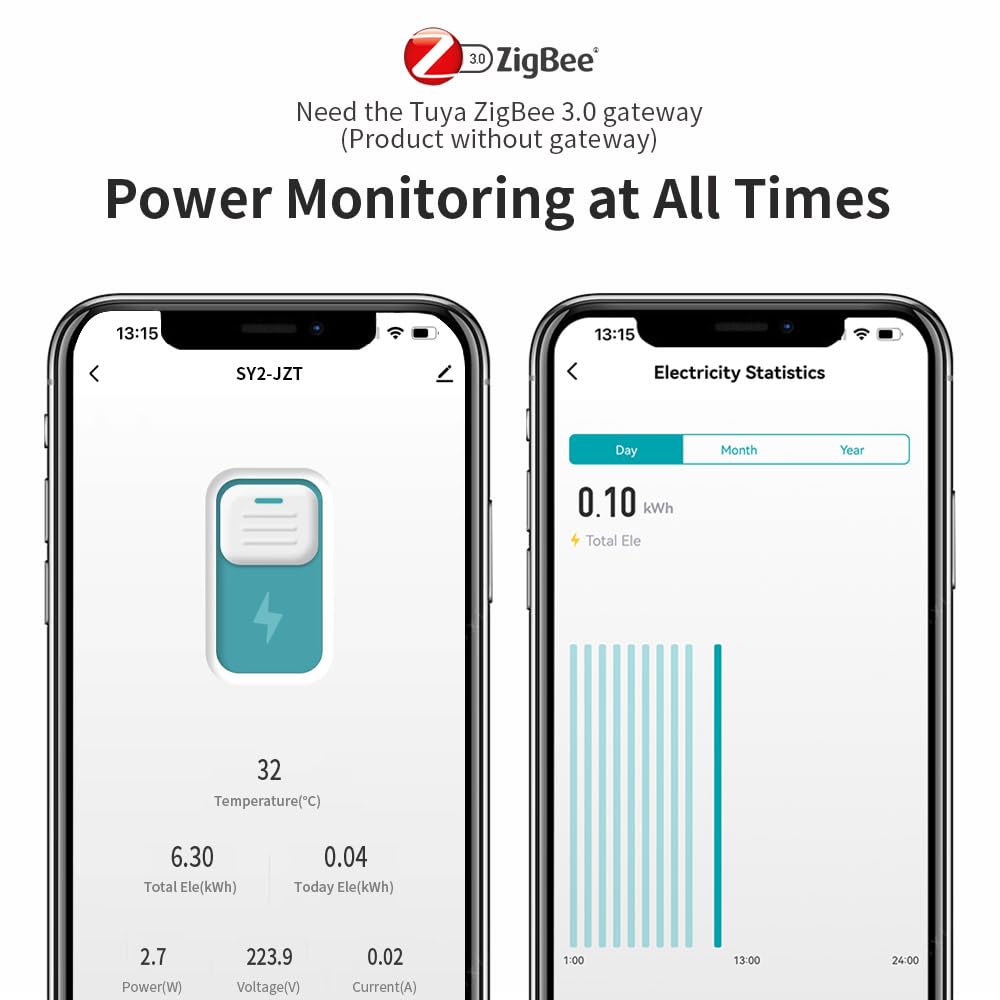 TONGOU Zigbee 3.0 Smart Switch 1‑63A Adjustable DIN Rail 1P+N Support - image 5