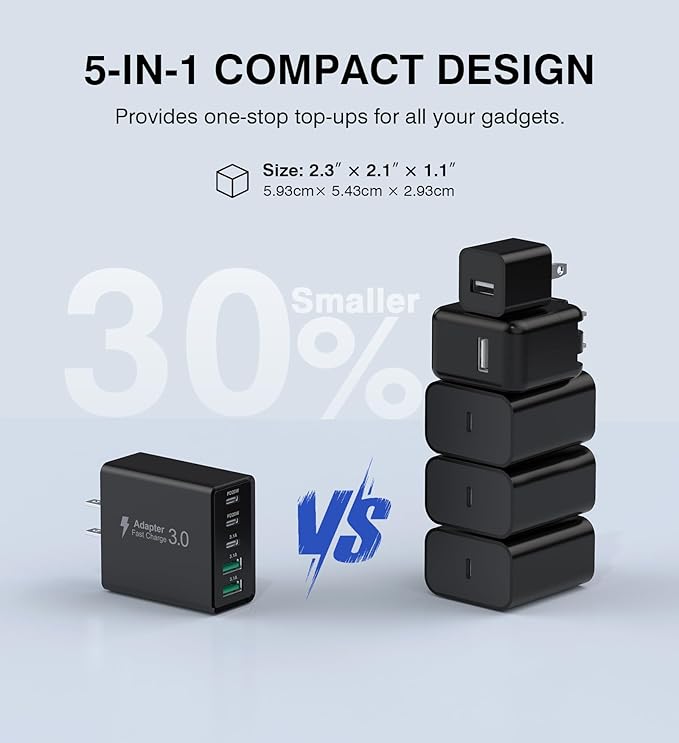 Qwinjwin [2-Pack] USB C Wall Charger - image 8