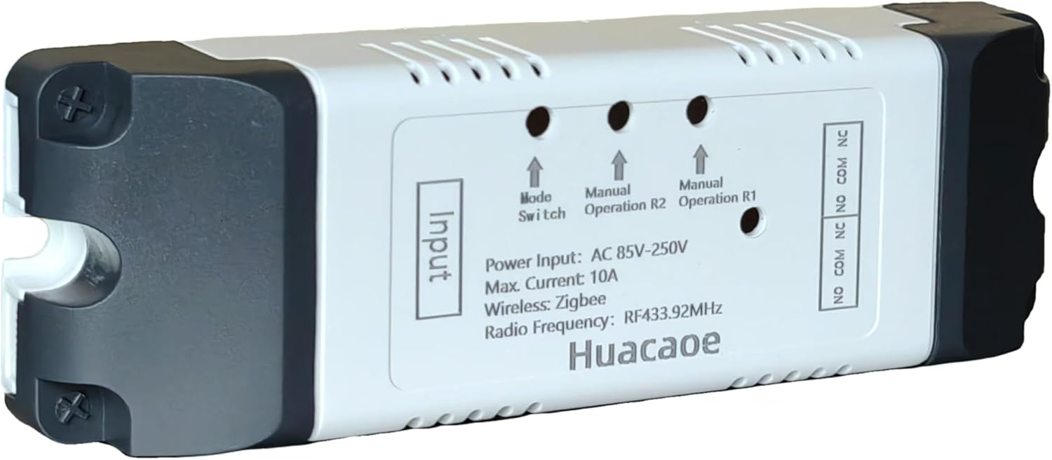 Huacaoe Zigbee 2CH AC 85-250V Relay Smart Switch Module,Wireless APP - image 1
