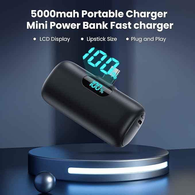 Swyop [2-Pack] Mini Portable Charger 5000mAh Power Bank,3A PD USB C - image 6