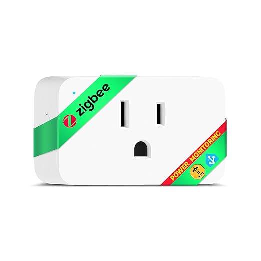 NOUS ZigBee Smart Plug 15A, Energy Monitoring, Compatible with Alexa - image 1
