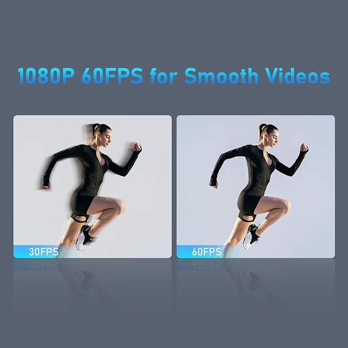 1080P 60FPS Webcam, VIZOLINK FHD computer video camera with 4 - image 2