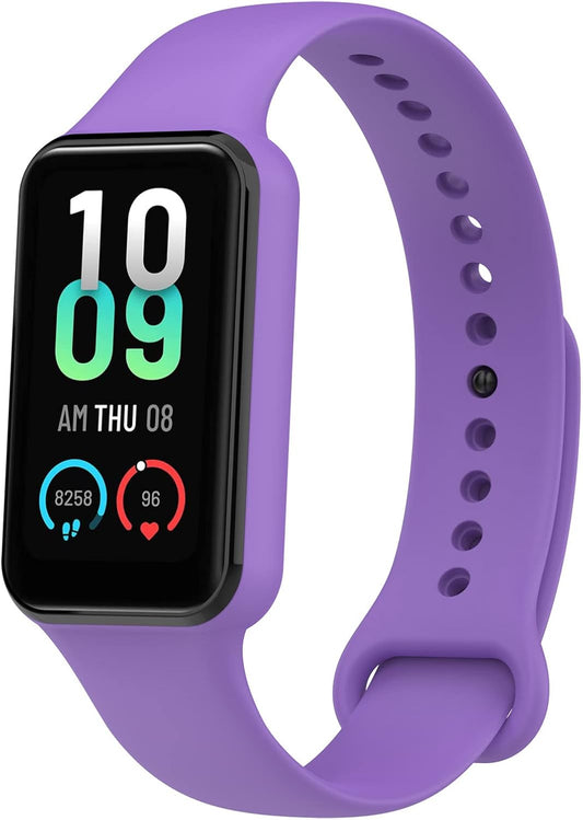 (10 Pack) NTidea Compatible with Amazfit Band 7 Replacement Bands,Soft Silicone Wristbands, Color Sport Adjustable Wrist Strap for Women Men