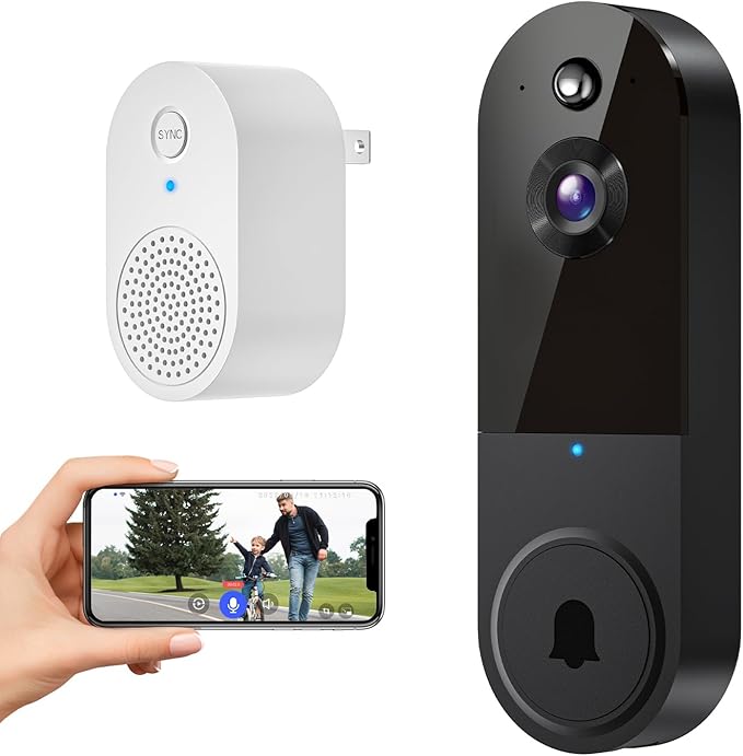 BotMelt 1080P Wireless Video Doorbell Camera with Doorbell Receiver - image 1