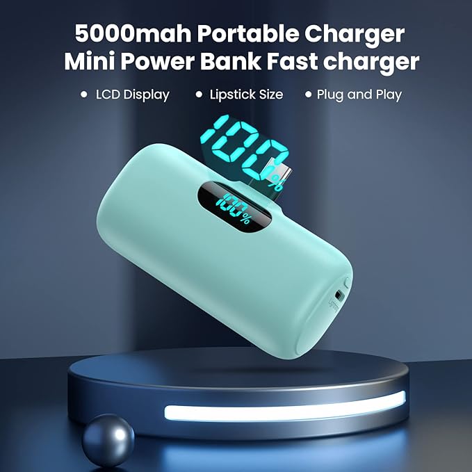 Swyop [2-Pack] Mini Portable Charger 5000mAh Power Bank,3A PD USB C - image 6