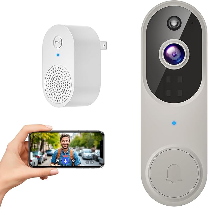 SwagBuzz 1080p Wireless Video Doorbell Camera with Night Vision - image 1