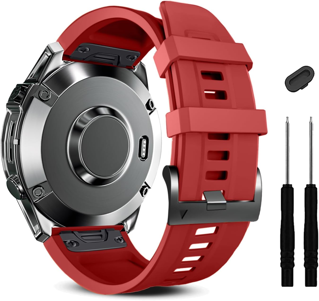 ZPJPPLX 22mm Quick-Fit Silicone Band Compatible with Garmin Fenix 8 - image 1