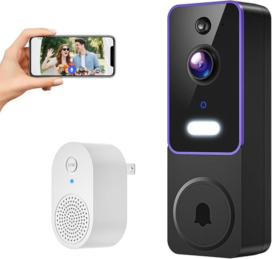 SwagBuzz 1080p Wireless Wi-Fi Video Doorbell Camera with AI Motion - image 1