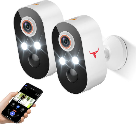 HubFlashy 1080P Outdoor Security Camera Wireless with 2-Way Talk - image 1