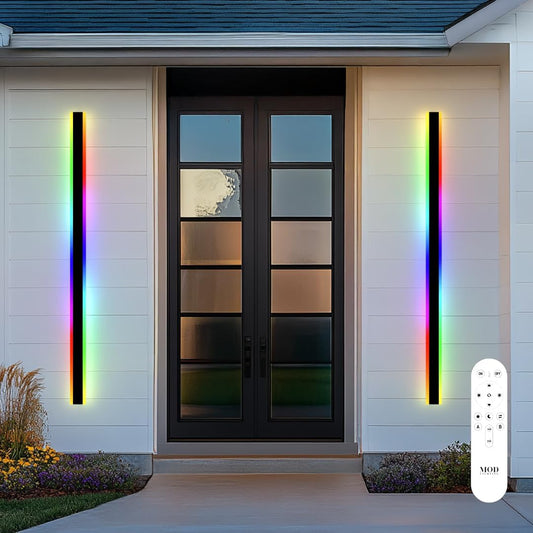 MOD LIGHTING 𝗠𝗢𝗗 𝗟𝗜𝗚𝗛𝗧𝗜𝗡𝗚 Haylen RGB Waterproof Outdoor Wall Lights - image 1