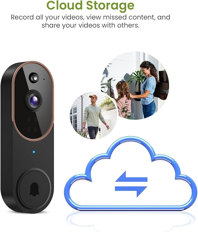 Lunelyx 1080P Wireless Video Doorbell Camera, Smart Outdoor - image 6