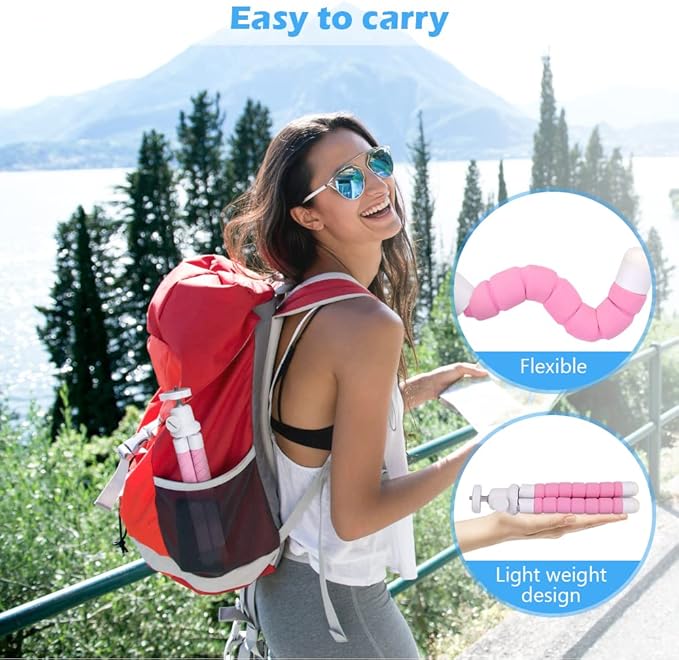 Ubeesize Portable Tripod Stand with Wireless Remote & Clip - image 6