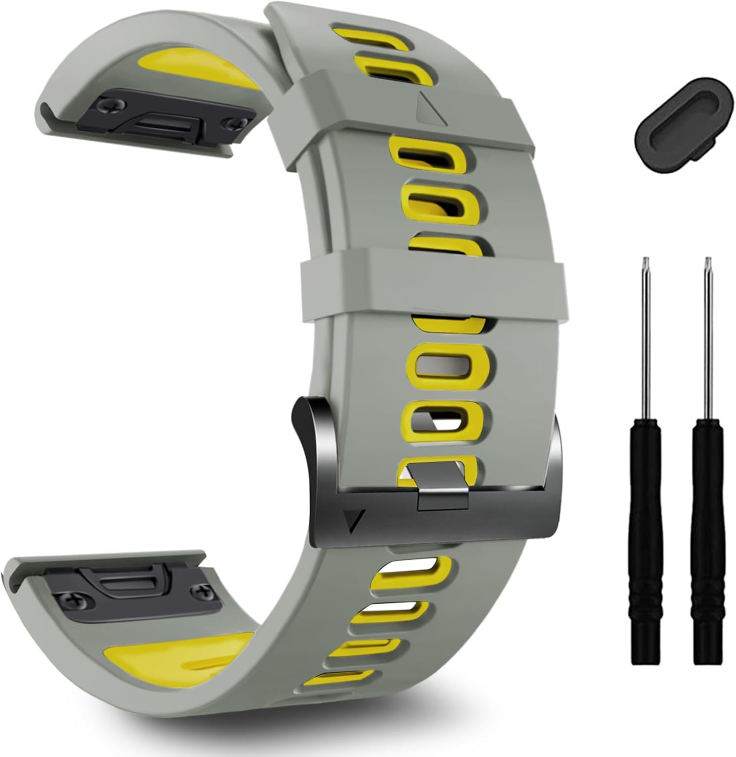 ZPJPPLX 22mm Sport Silicone Band Compatible with Garmin Fenix8 AMOLED - image 5