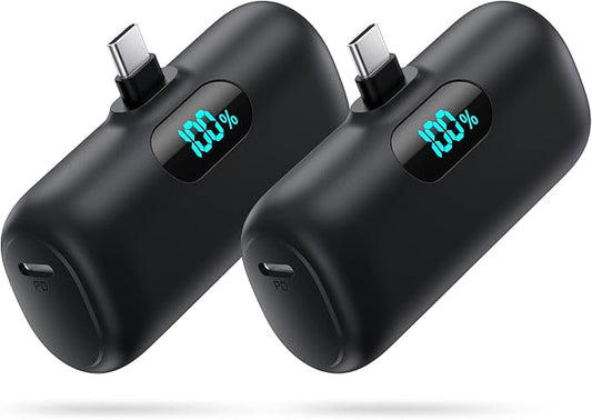 Swyop [2-Pack] Mini Portable Charger 5000mAh Power Bank,3A PD USB C - image 1