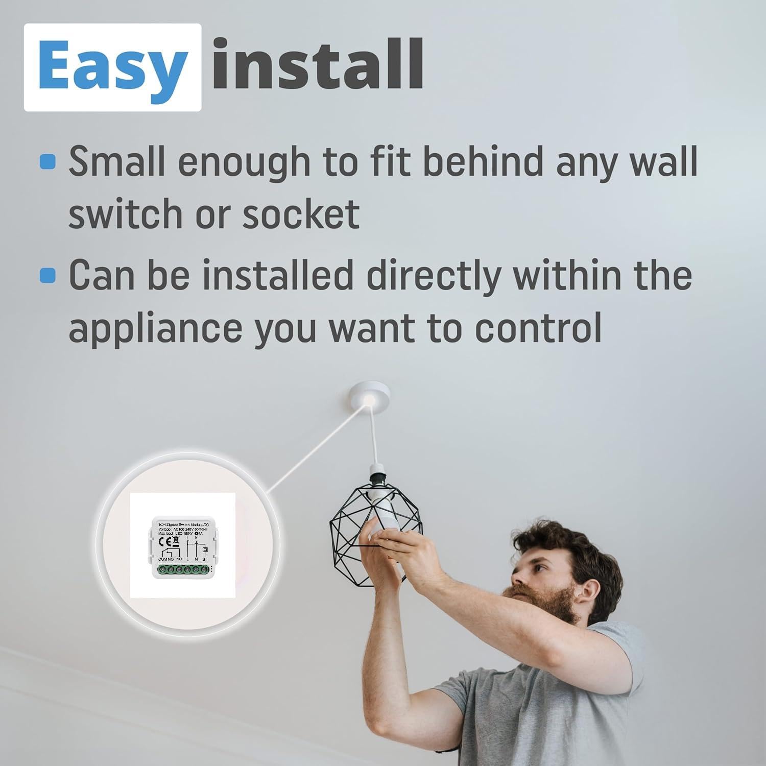 Ururtm 1 Channel DC 12V 24V AC 100/240V Tuya Smart Life app Dry - image 2