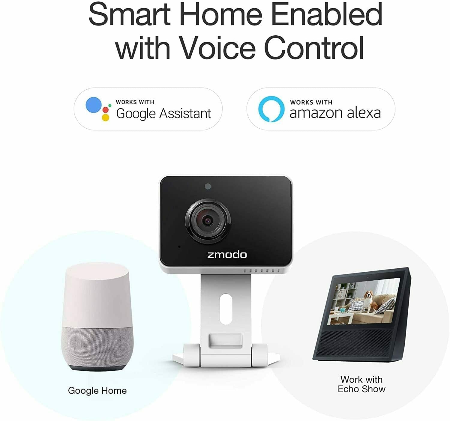 Zmodo 1080p 3pack Mini WiFi Camera, Two-Way Audio, Video Baby Monitor - image 3