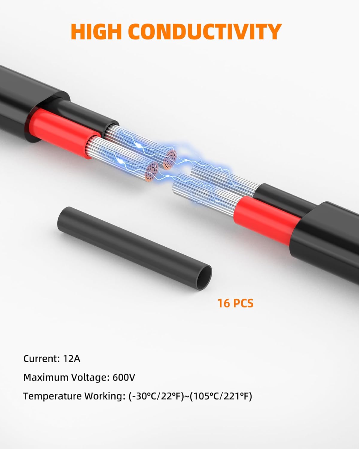 CONEPY 12 Gauge Wire, 12 AWG 2 Conductor Electrical Wire - Easy to Use - image 3