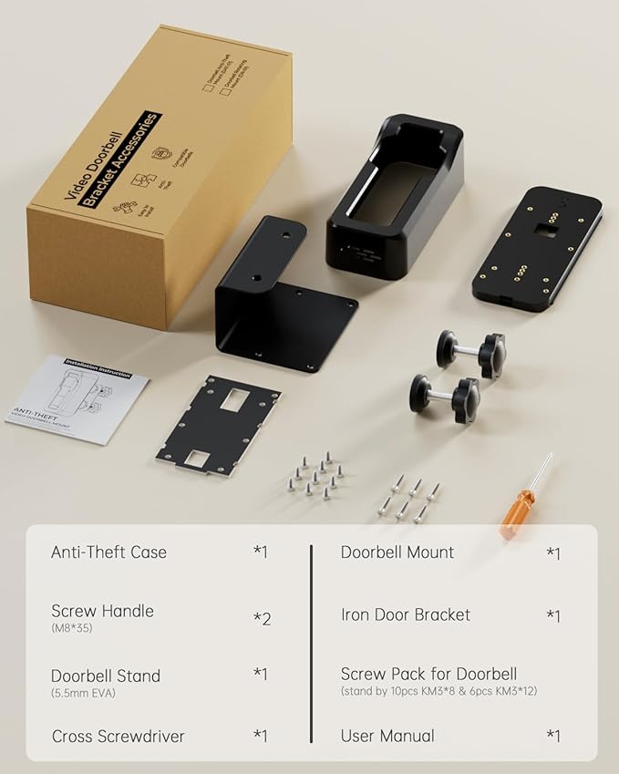 ZUMIMALL Anti-Theft Video Doorbell Mount - Comfort & Support - image 9