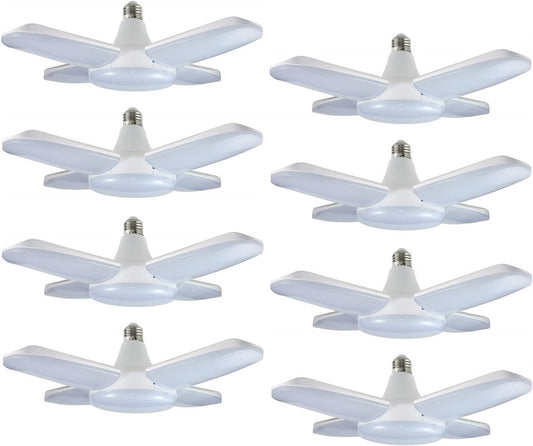 MACGO (8 Packs) LED Garage Lights, 60W Trilights Ceiling - Easy to Use - image 1