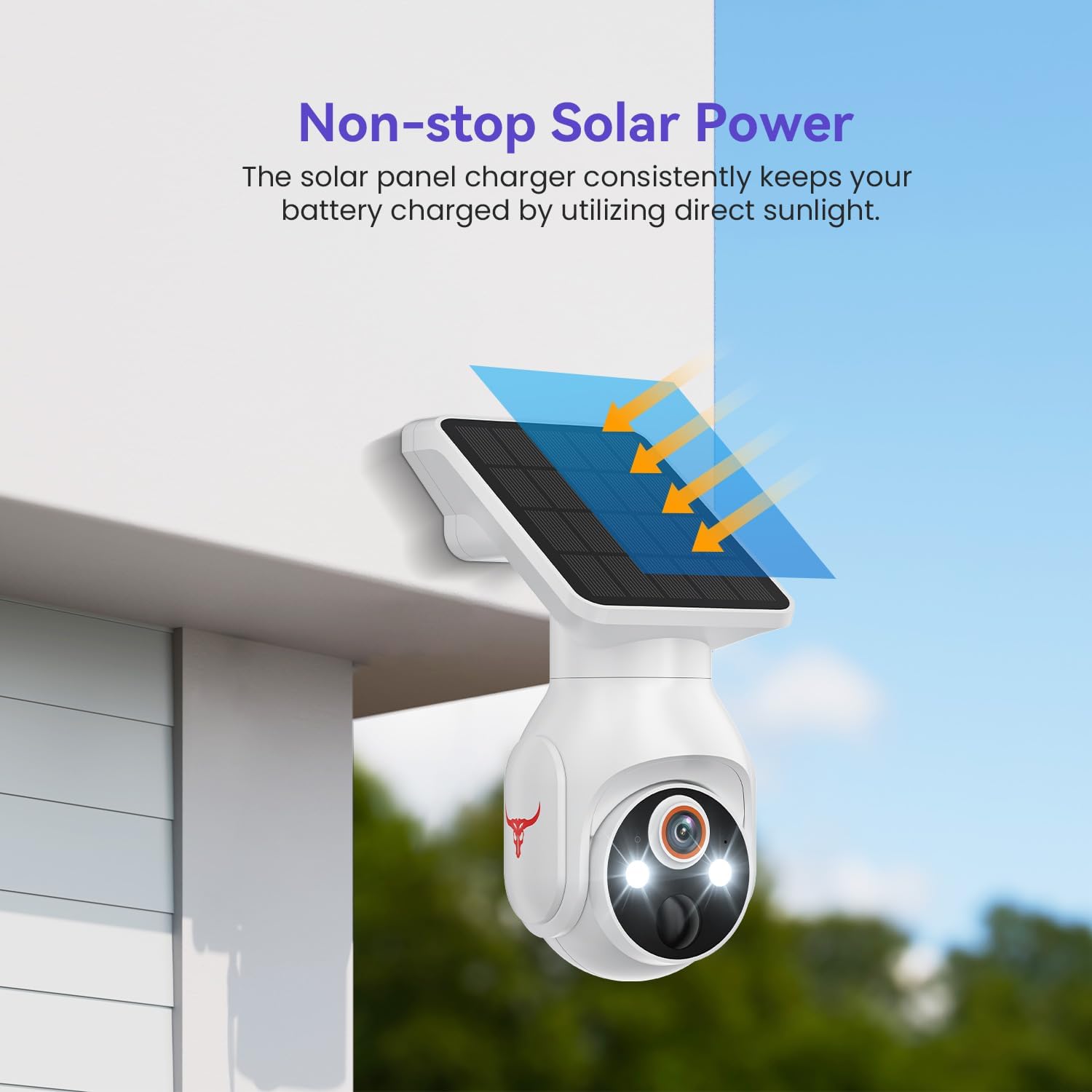 MeshSear 1080P Solar Security Cameras Wireless Outdoor, 360° View - image 7
