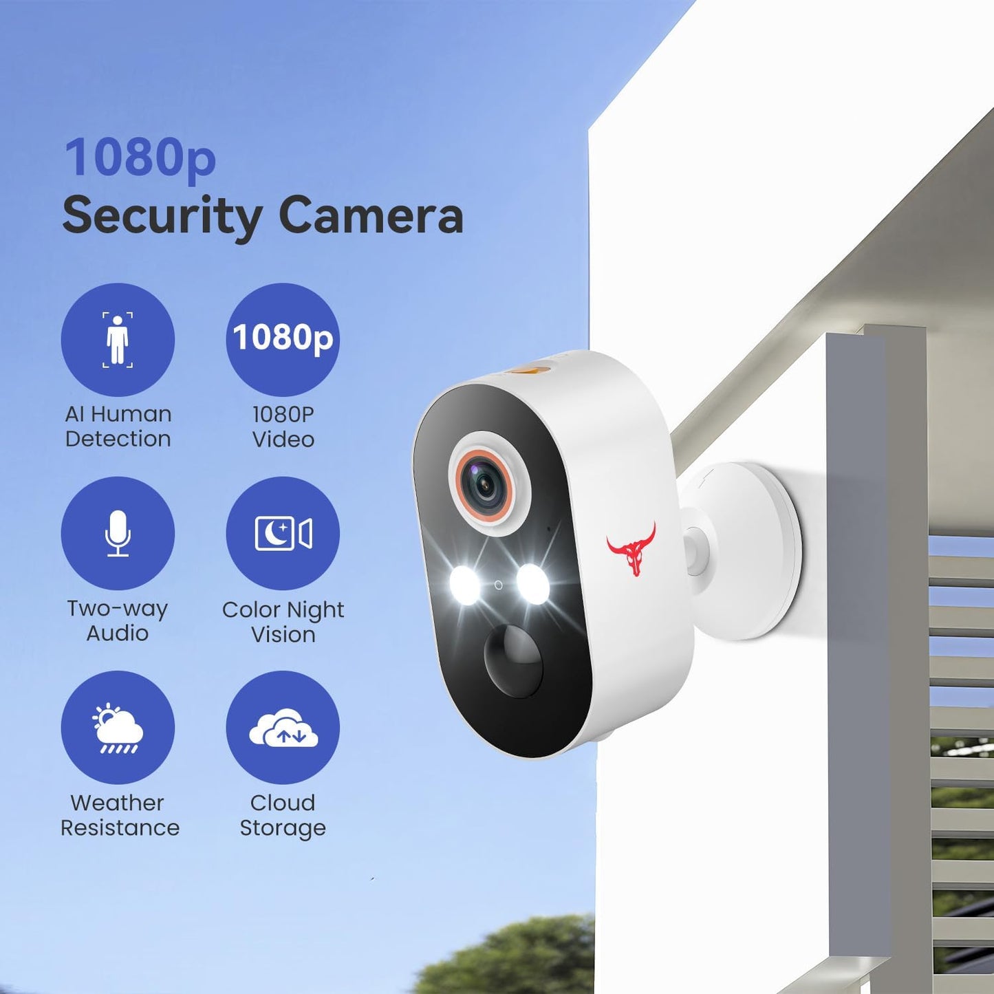 ClipBlur 1080p Wireless Security Camera, 2.4GHz Wi-Fi - Everyday Use - image 2