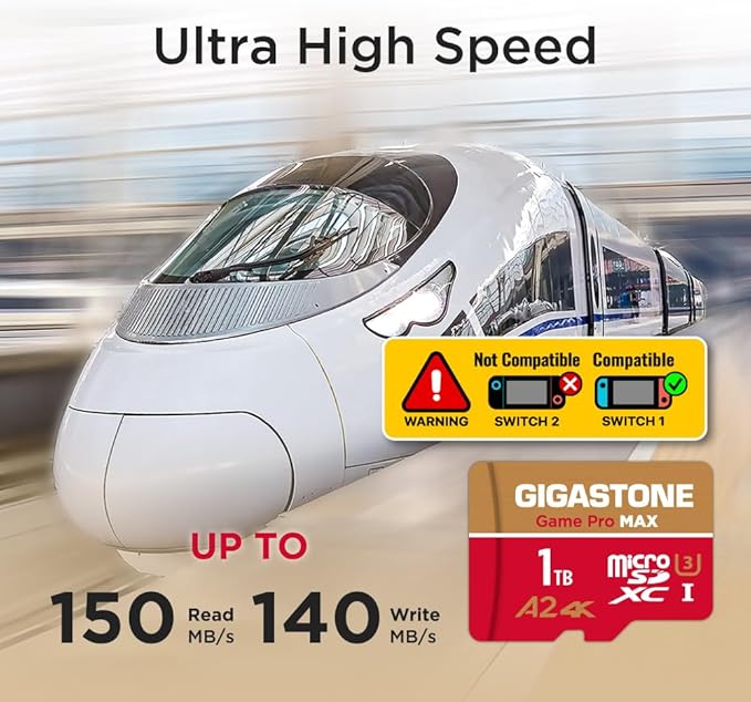 [5-Yrs Free Data Recovery] GIGASTONE 1TB Micro SD Card, 4K Game Pro - image 3