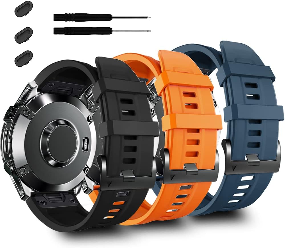ZPJPPLX 22mm Quick-Fit Silicone Band Compatible with Garmin Fenix 8 - image 1