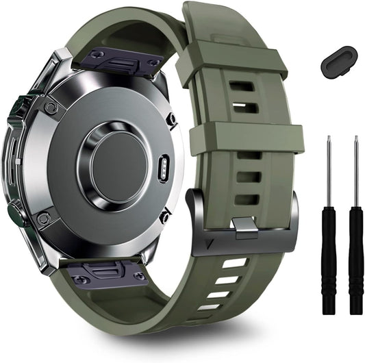 ZPJPPLX 22mm Quick-Fit Silicone Band Compatible with Garmin Fenix 8 - image 1