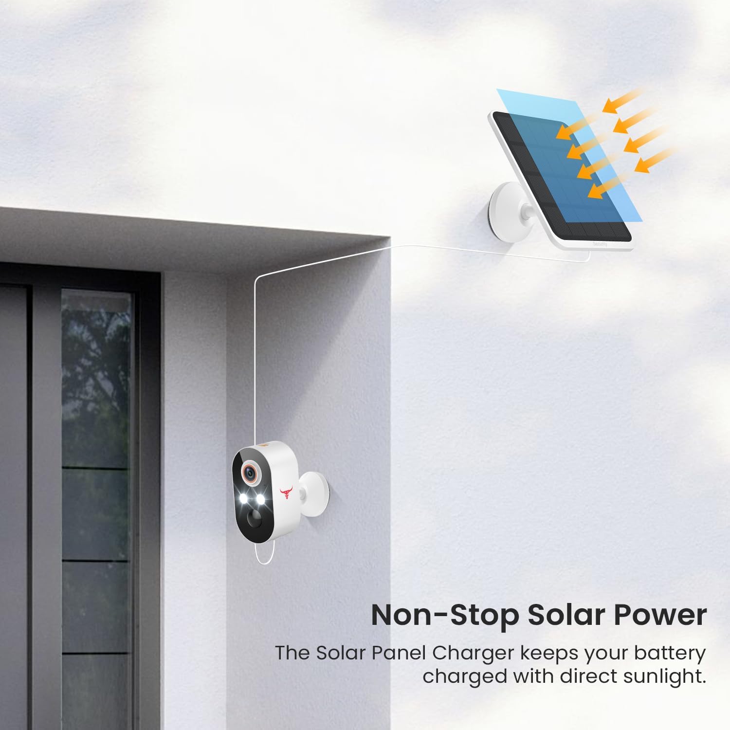 GlowPop 1080p Wireless Security Camera with Solar Panel, AI Human - image 5
