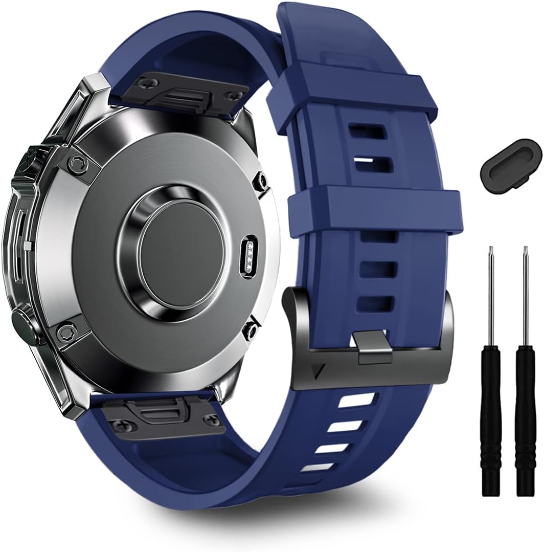 ZPJPPLX 22mm Quick-Fit Silicone Band Compatible with Garmin Fenix 8 - image 1