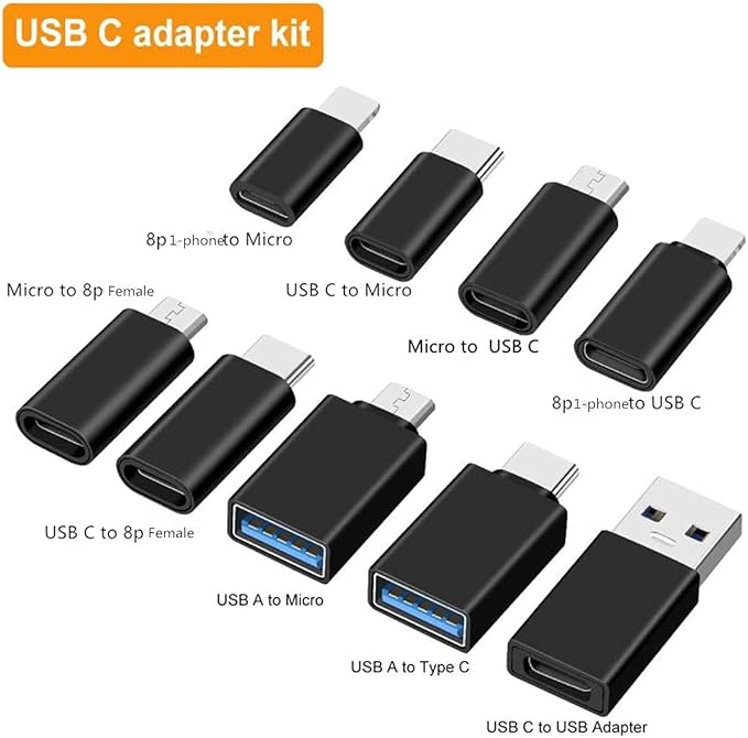 BHSKJSZ 10-Piece Type C Adapter Kit - image 5