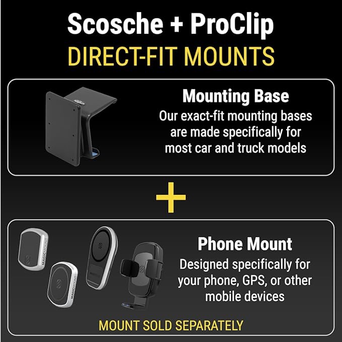 Scosche Non-Magnetic Universal Car Cell Phone Holder with AMPS - image 3