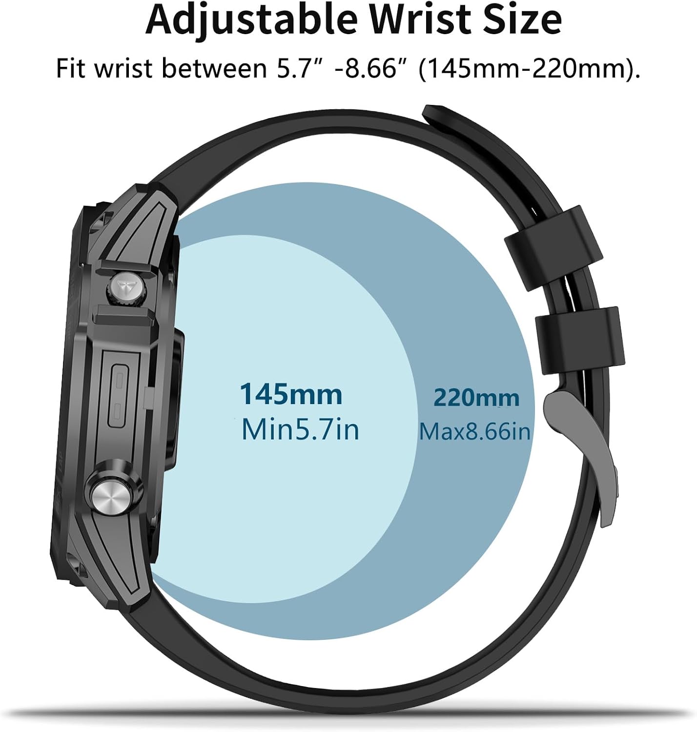 ZPJPPLX 26mm Compatible with Garmin Fenix 8 AMOLED 51mm/7X Pro/6X - image 4
