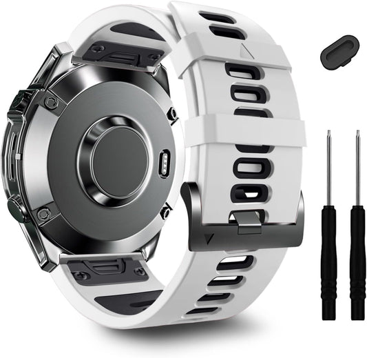 ZPJPPLX 22mm Sport Silicone Band Compatible with Garmin Fenix8 AMOLED - image 1