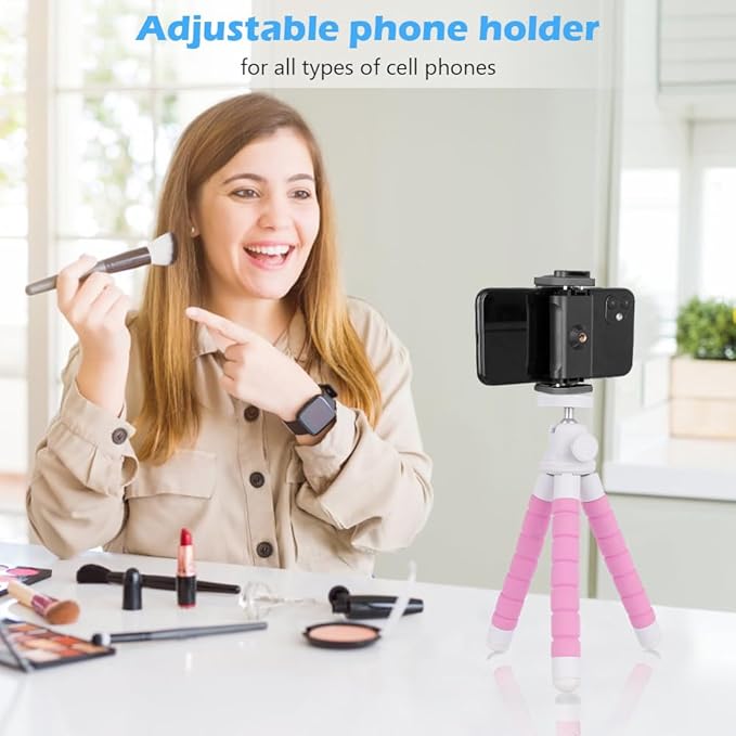 Ubeesize Portable Tripod Stand with Wireless Remote & Clip - image 5