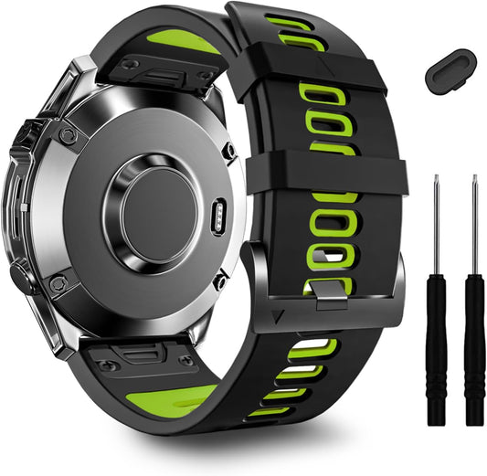 ZPJPPLX 22mm Sport Silicone Band Compatible with Garmin Fenix8 AMOLED - image 1