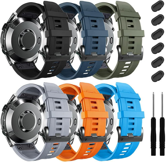 ZPJPPLX 22mm Quick-Fit Silicone Band Compatible with Garmin Fenix 8 - image 1