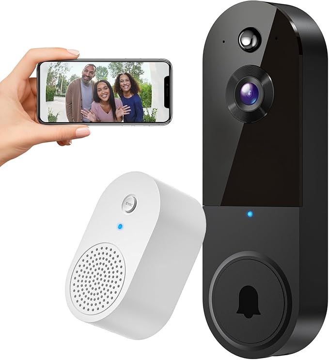 BoilNano 1080P Video Doorbell Camera Wireless with Doorbell Receiver - image 1