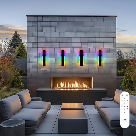 MOD LIGHTING 𝗠𝗢𝗗 𝗟𝗜𝗚𝗛𝗧𝗜𝗡𝗚 Haylen RGB Long Outdoor Wall Lights - image 1