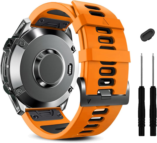 ZPJPPLX 22mm Sport Silicone Band Compatible with Garmin Fenix8 AMOLED - image 1