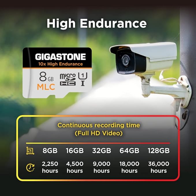 [10x High Endurance] GIGASTONE Industrial 8GB MLC Micro SD Card - image 5
