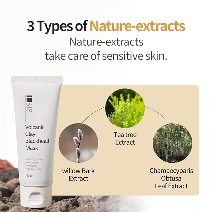 1.618 Korean Clay Mask with Bentonite & Kaolin ??Blackhead Remover - image 7