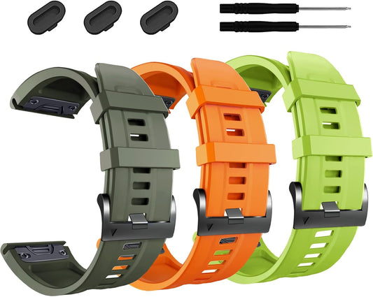 ZPJPPLX 26mm Compatible with Garmin Fenix 8 AMOLED 51mm/7X Pro/6X - image 1