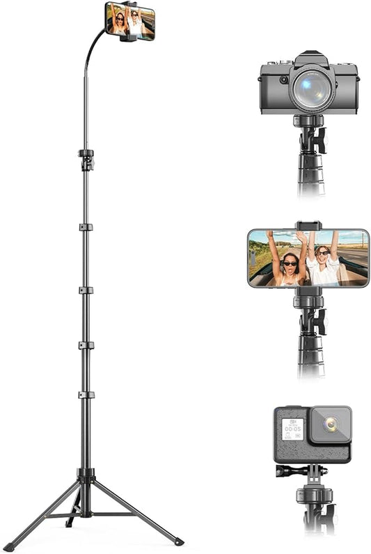 UBeesize 88’’ Flexible Phone Tripod with 14.95’’ Gooseneck - image 1