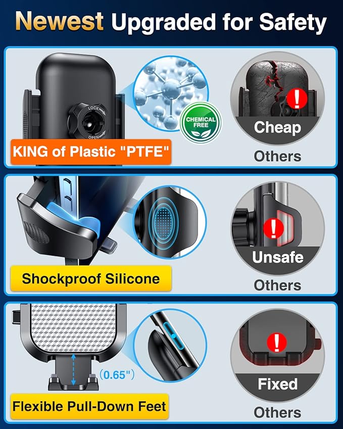 [Pro Version] VANMASS Universal Car Phone Mount [Super Suction Cup] - image 8