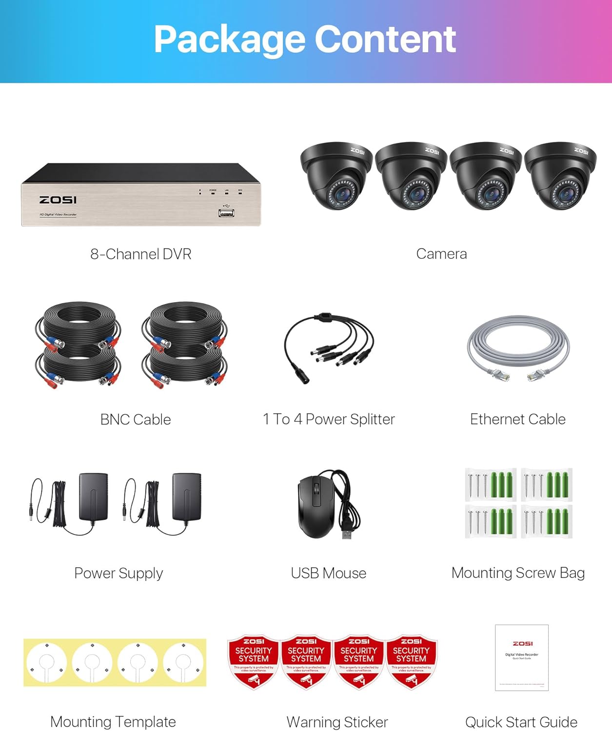 ZOSI 1080p Home Security Cameras System with AI Human/Vehicle - image 8