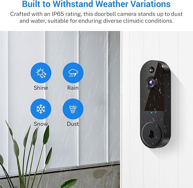 MeshSear 1080p Wireless Video Doorbell Camera with Indoor Receiver - image 6