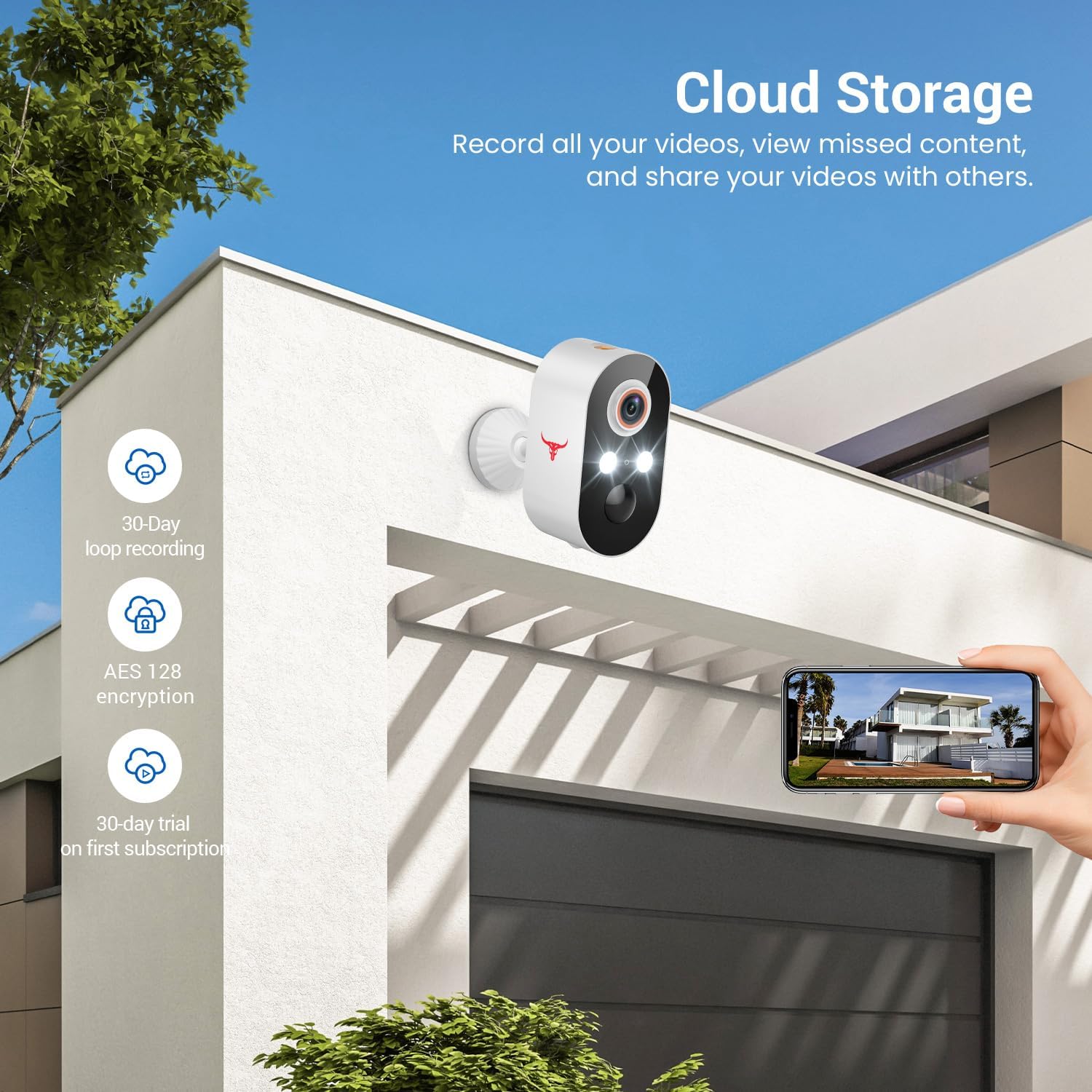 HubFlashy 1080P Outdoor Security Camera Wireless with 2-Way Talk - image 4