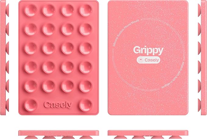 Casely Grippy Starfish Wishes Pink Glitter MagSafe Compatible Cell - image 4